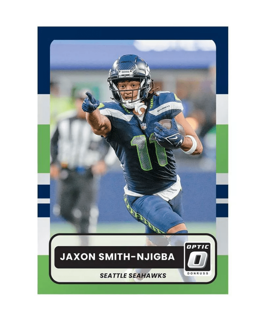 2025 Panini NFL Optic Donruss Football Trading Card Blaster Box (Pink Parallels)