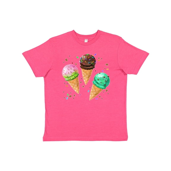 Inktastic Fun Ice Cream Flavors for Summer Youth T-Shirt