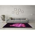 thumbnail image 3 of Ahgly Company Indoor Square Oriental Pink Modern Area Rugs, 3' Square, 3 of 4