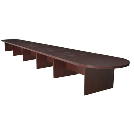 UPC: 0843532005224 | Legacy 288 Modular Racetrack Conference Table with 4 Power Data Grommets- Mahogany