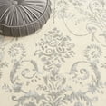 thumbnail image 6 of SAFAVIEH Bella Paula Damask Runner Rug, Ivory/Grey, 2'3" x 9', 6 of 11