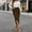 Brown, variant on Skirts for Women Skirt Summer Solid Color Tie Waist Pleated Side Slit Midi Skirt for Casual Wear with Flowy A-Line Elegant Summer Brown M