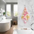 thumbnail image 2 of Yayeee 2 Pack Hand Towels for Bathroom 100% Cotton 16" x 28" Soft Absorbent Kitchen Towel, Pink Grapefruit Slices, 2 of 7
