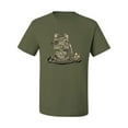 thumbnail image 2 of Wild Bobby, Raised On Sweet Tea & Country Music, Pop Culture, Men Graphic Tee, Military Green, Medium, 2 of 4