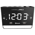 thumbnail image 2 of Radio Despertador HANNLOMAX HX-131CR. Radio FM PLL, pantalla LED blanca de 1,2", Bluetooth, puertos USB para carga/reproducción de MP3 de 2,4 A y 1 A, luz nocturna, funcionamiento con alimentación de, 2 of 4