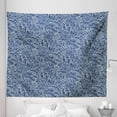 thumbnail image 1 of Ocean Blue Tapestry, Line Art Folk Style Ornamented Scales Fish Geometry Art, Fabric Wall Hanging Decor for Bedroom Living Room Dorm, 5 Sizes, Dark Lavender Pale Grey, by Ambesonne, 1 of 1