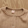 thumbnail image 6 of Qiylii Baby Boy Girl Cotton Romper Long Sleeve Plaid Pocket Jumpsuit,0-9M, 6 of 7