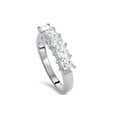 thumbnail image 2 of 2ct Princess Cut Diamond Wedding Anniversary Ring Womens Band 14k White Gold, 2 of 3