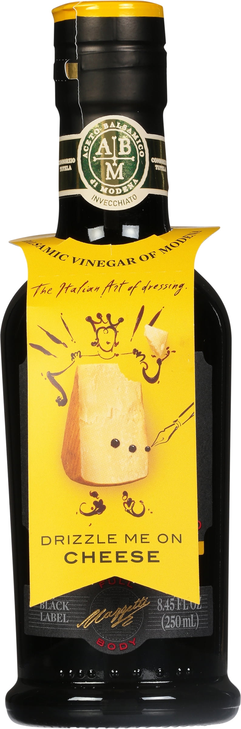 Mazzetti - Balsamic Vinegar 5Leaf Black, 8.45oz | Pack of 6