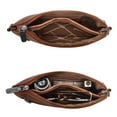 thumbnail image 6 of Wrangler Western Cowhide Crossbody Bags for Women Clutch Wristlet Purse, brown, 6 of 6