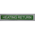 thumbnail image 2 of Four (4) Set of 5 PCS - Pipe Marking- Heating Return (Sticker, Green, 1X8)(ref-2022-4), 2 of 5