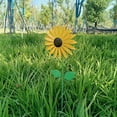 thumbnail image 4 of Paddsun 3D Metal Yellow Sunflower Wind Spinner Windmill Sculpture Outdoor Garden Decor, 4 of 7