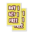 thumbnail image 4 of A-frame Sidewalk Buy 1 Get 1 Free 24" x 36" Double Sided A-Frame Sidewalk Sign, Includes 2 Installed Vinyl Decals | Foldable Portable White Signicade Sandwich Board Signs, 4 of 5