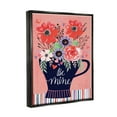 thumbnail image 3 of Stupell Be Mine Flower Bouquet Romance Holiday Painting Black Floater Framed Art Print Wall Art, 3 of 6