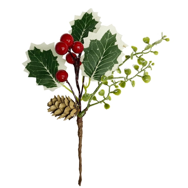 Nvzi 10 piezas de agujas de pino artificiales navideñas, tallos de pino artificiales para decoración de fiestas navideñas, coronas, arreglos, adornos para árboles, suministros para bodas, B