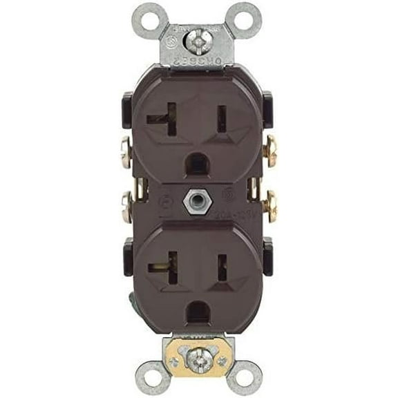 Leviton Commercial DUP OUTLT BRN