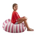 thumbnail image 4 of Loungie Pink Bean Bag Covers - Microfiber | Storage | Stuffed Animal 32"x32", 4 of 8