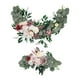 thumbnail image 2 of 2 arcos de flores artificiales para bodas, decoraciones florales y accesorios para fotos. rojo blanco, 2 of 9