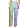 thumbnail image 3 of Junzan Beautiful Glitter Women'S Pajama Pants Drawstring Comfy Sleep Bottoms With Pockets, 3 of 9