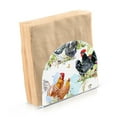 thumbnail image 2 of Roosters and Chickens Pattern Acrylic Napkin Holder Tissue Paper Clear Tabletop Dispenser Dining Room Bathroom Party Hotel, 2 of 8