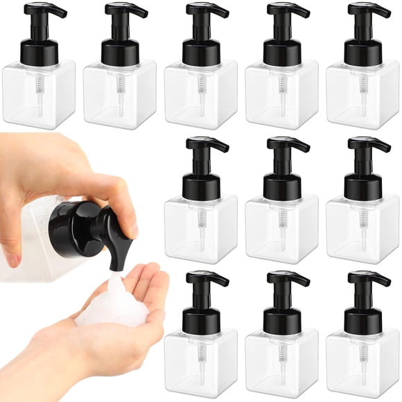 Dispensador de jabón de viaje recargable Domensi con bomba de espuma de 250 ml