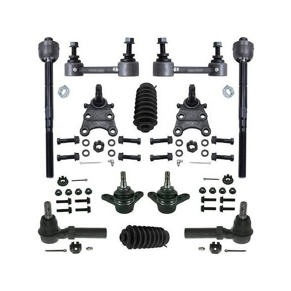 Front Ball Joint Sway Bar Link Tie Rod End Kit - Compatible with 2004 - 2006 Chevy Colorado 2005