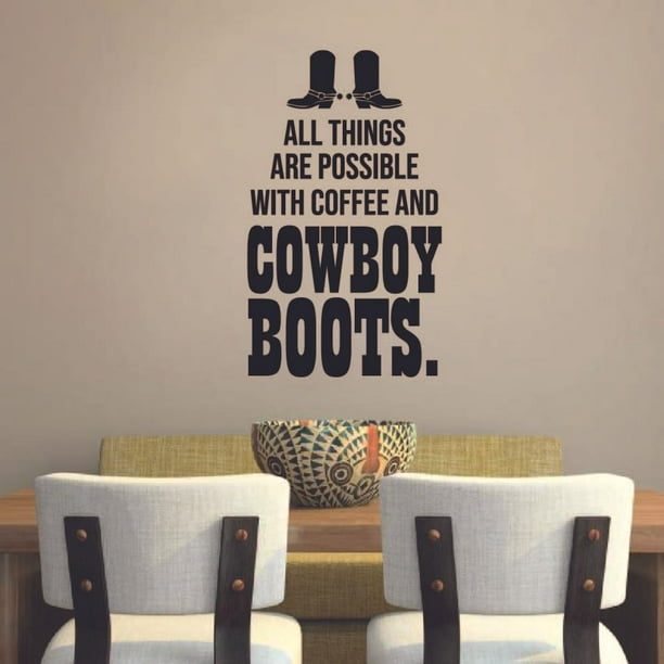 All Things Are Possible Cowboy Cowgirl Quote Country Life Quotes Wall Sticker Art Decal For Girls