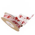 thumbnail image 3 of EeaseCA 1 Roll of 10M Ribbon Heart Printed Polyester Packing Rope Valentine's Day Gift Wrapping (Pattern 7), 3 of 7