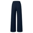 thumbnail image 5 of Dexiang Womens Causal Wide Leg Pants,Plud Sieze Sweatpants for Juniors Teen Girls Clearance Casual High Waisted Workout Joggers Lounge Pants Athletic Baggy Navy S, 5 of 7