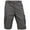 Charcoal, variant on Men's Premium Utility Loose Fit Twill Cargo Shorts with Belt