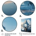 thumbnail image 3 of Designart "Blue Iceberg Majestic Frost" Nautical & Beach Floater Framed Canvas Wall Art, 3 of 7