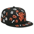 thumbnail image 3 of Men's New Era Black San Francisco Giants Team Confetti 59FIFTY Fitted Hat, 3 of 5