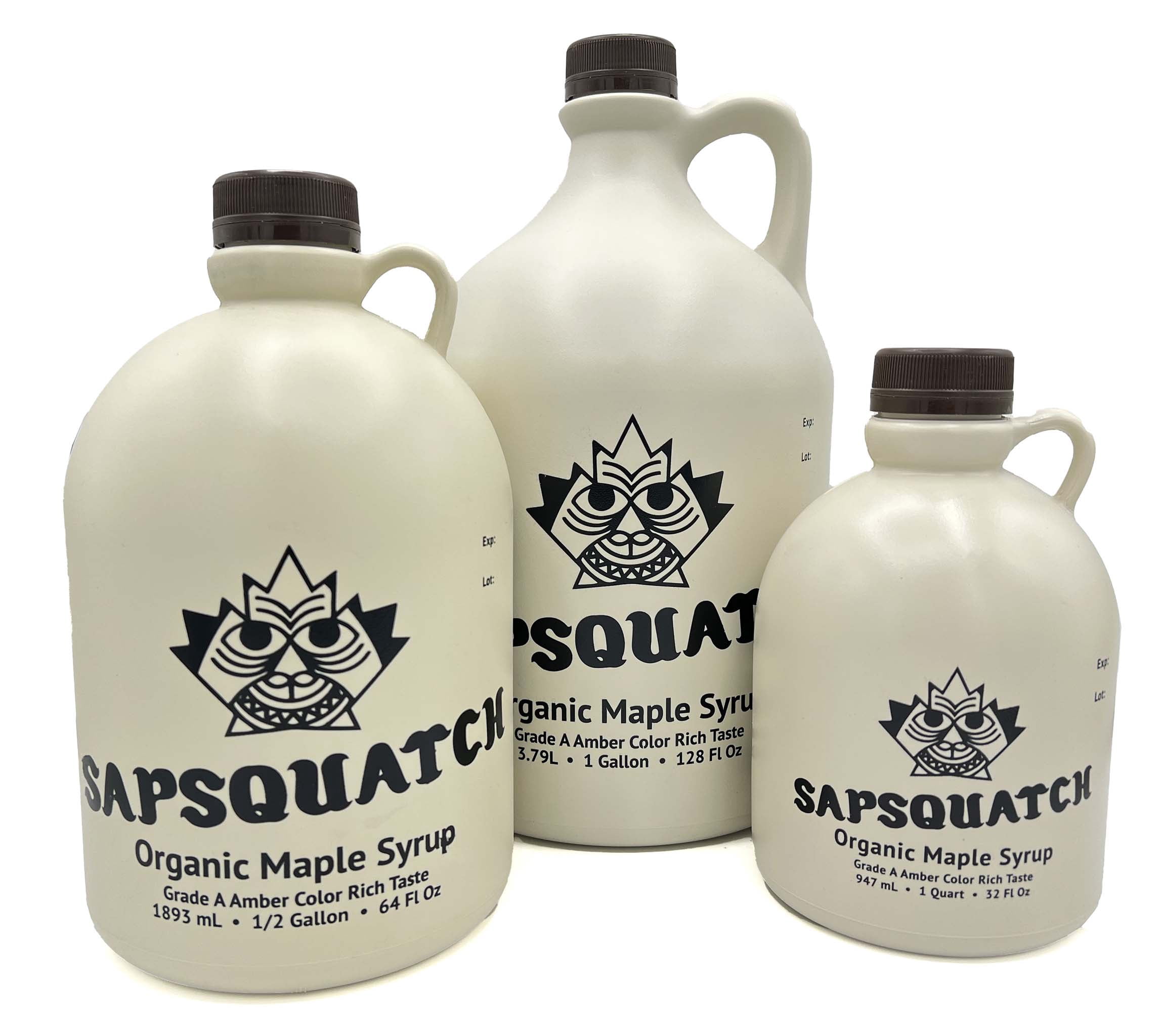 Sapsquatch Organic Maple Syrup - Half Gallon - Grade- A Amber Rich