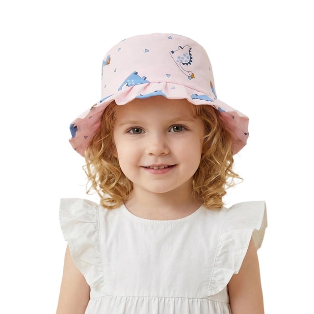 MIASHUI Breathable Fisherman Sun Hat For Kids Outdoor Beach Activities And Summer Pink,One Size