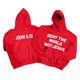 thumbnail image 1 of MHFRRA Sudadera con Capucha y Estampado de Letras para Hombre, Informal, Holgada, con Cremallera, Abrigo y Chaqueta con Bolsillo para Invierno Rojo, 1 of 3