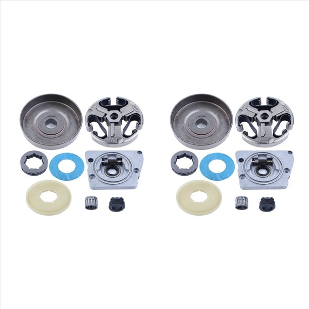 2X Bomba de Aceite de Tambor de Embrague, Arandela de Cubierta de Polvo de Engranaje Helicoidal para 268 272 66 61,Motosierra,Rodamiento de Aguja Piñón de 3/8 Pulgadas-7T
