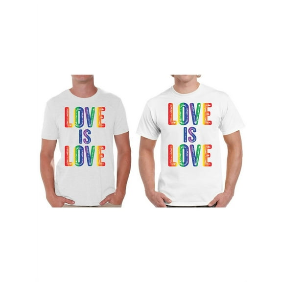 Awkward Styles Gay Pride Shirts Love is Love Tee for Men LGBT Couple
