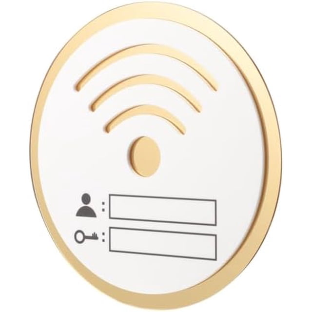 Generic Acrylic Wifi Password Sign Business Shop Rewritable Acrylic Network