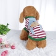 thumbnail image 2 of Camiseta para mascotas primavera otoño perro cachorro ropa pequeña para gato ropa chaleco impresa, S #13, 2 of 7