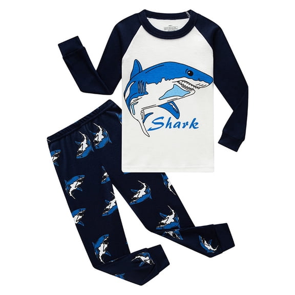 Yuanyu Kids Boys Pajamas Set Teenager Tee and Bottom Sleepwear Printing Pants Loungewear Sets for 3-13 Years