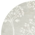 thumbnail image 4 of SAFAVIEH Bella Kiro Floral Flowers Wool Area Rug, Grey/Ivory, 5' x 5' Round, 4 of 5