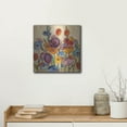 thumbnail image 5 of Luxe Metal Art 'Garden Hues 1'  by Silvia Vassileva Metal Wall Art, 12" x 12", 5 of 9
