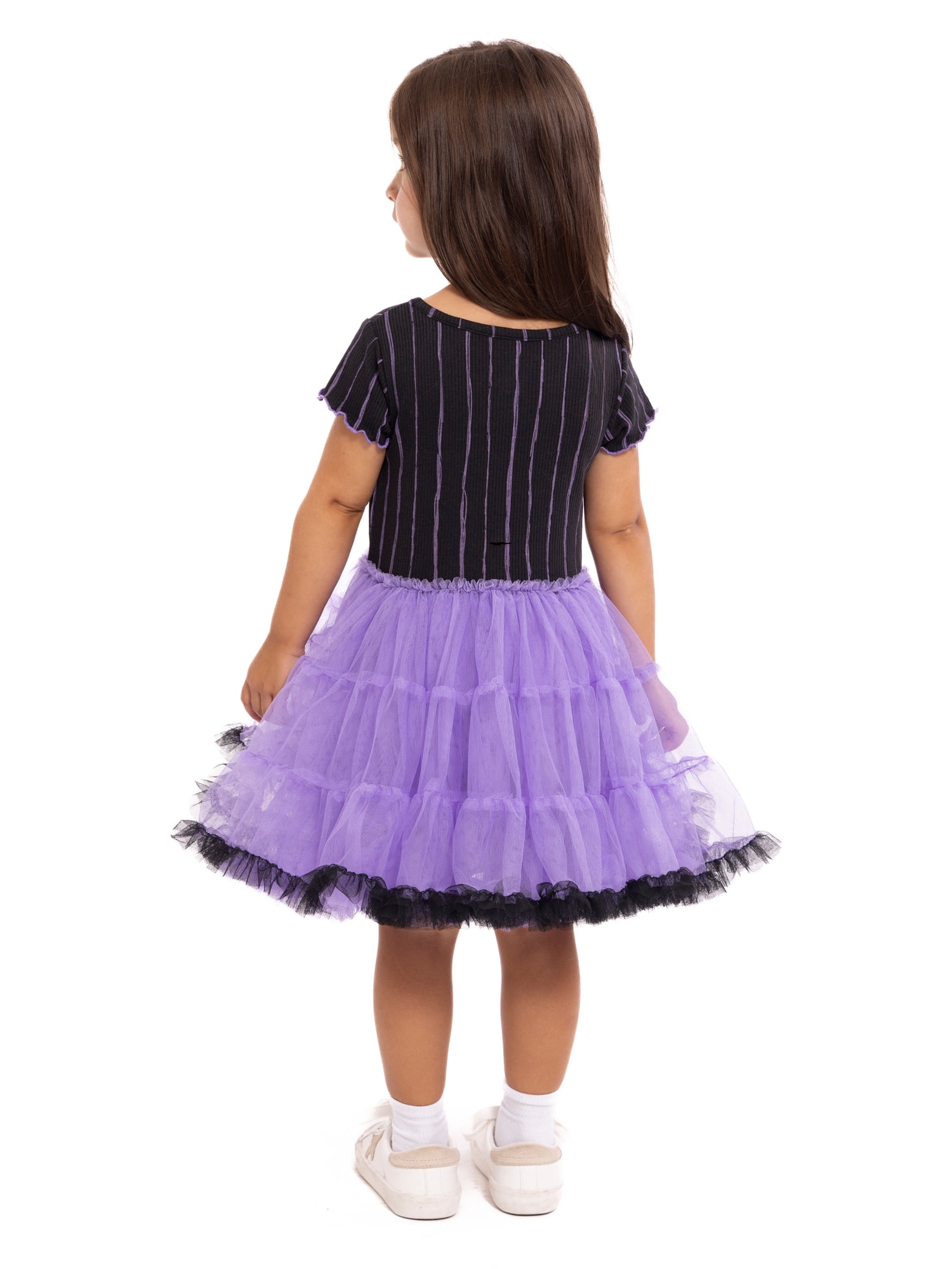 The Nightmare Before Christmas Toddler Girls Graphic Tutu Dress with Short Sleeves, Sizes 12M-5T
