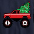 thumbnail image 3 of Instant Message - Christmas Tree Truck - Kids Crew Fleece, 3 of 6