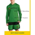 thumbnail image 3 of John Deere Boy’s Hood Sun Protection Rash Guard Chest Logo, 3 of 6