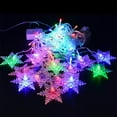 thumbnail image 4 of LOUIST LED Curtain String Lights, 96 LED 3.5M Fairy Snowflake Lights, Christmas Lights 8 Flashing Modes,Waterproof Light for Christmas Window, Garden, Party, Patio Decoration, 4 of 6
