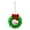 Green, variant on Mr. Christmas 3" Recordable Picture Frame Wreath Ornament, White