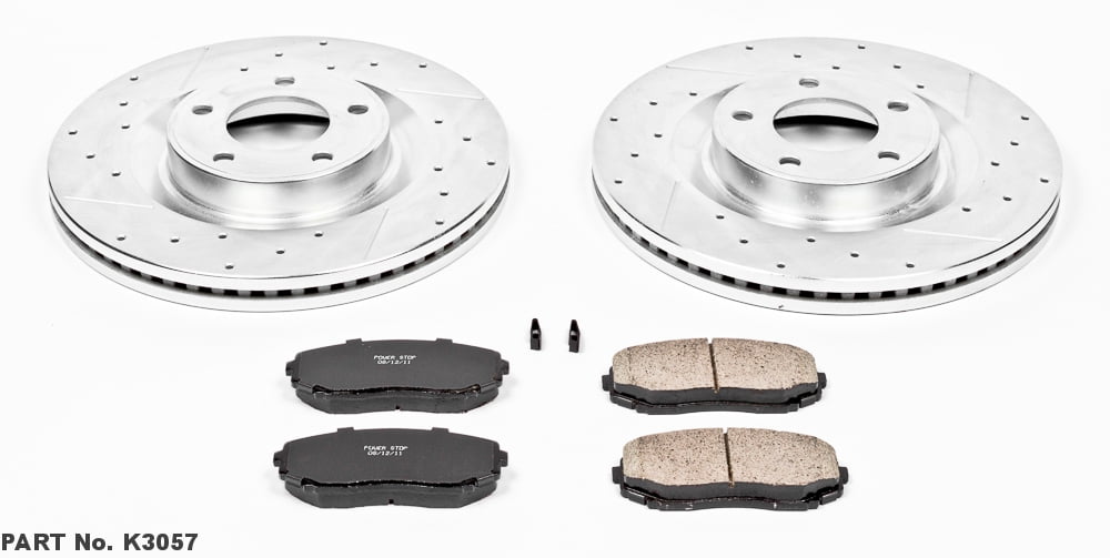 Front Rear Brake Discs Rotors and Ceramic Pads For Volkswagen CC 2009-2012 Drill