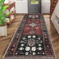 thumbnail image 2 of 2x6 FT Kitchen Runner Rugs Non Skid Washable, Faux Wool Rug Runners for Hallways Bathroom Carpet Runner, Soft Indoor Modern Floor Rug for Entryway Laundry Room, 2 of 11