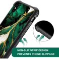thumbnail image 4 of Compatible with iPhone XR Case，Design Pattern Back Bumper Anti Scratch Reinforced Corners Soft TPU Caver, Cases for Men Women-Luxury Green Gold Marble, 4 of 6